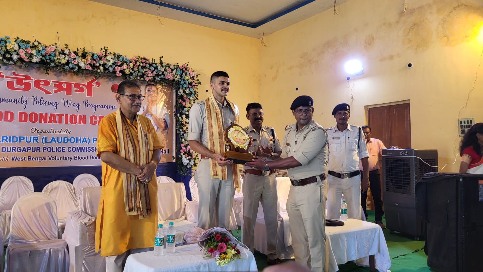 লাইদোহা থানায় স্বেচ্ছা রক্তদান শিবির