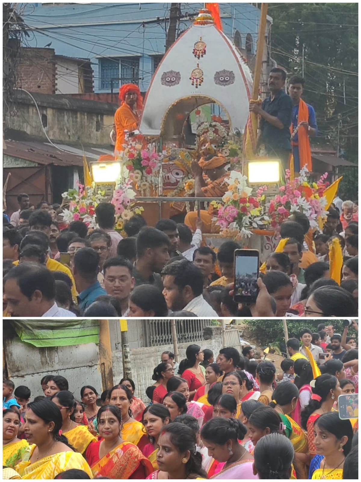 প্রথমবার রথ উৎসব ঘিরে উন্মাদনা ফরিদপুরে